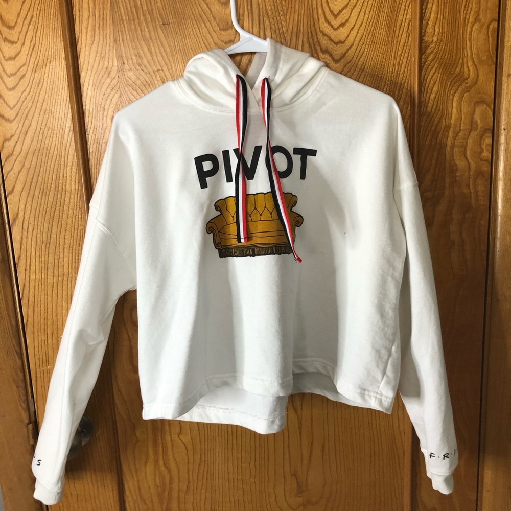 2 Friends cropped hoodies & 1 Friends t-shirt